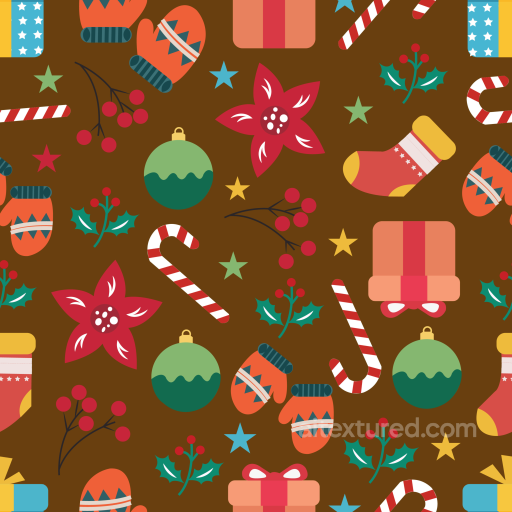 with Festive Christmas Holiday Motifs seamless Christmas Holiday PBR texture