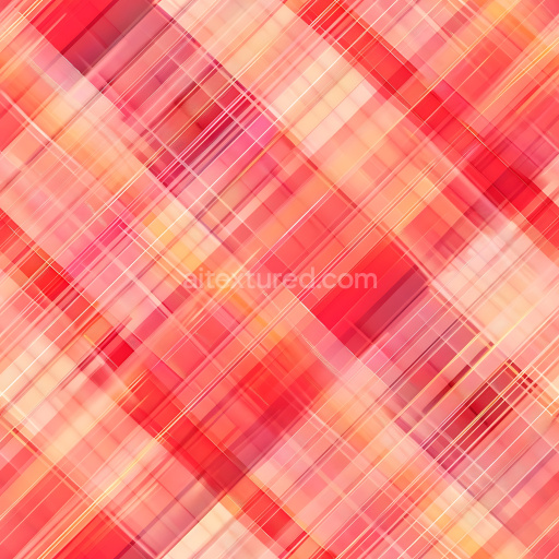 Seamless 3D PBR Texture of Red and Peach Plaid Pattern with Soft Gradients