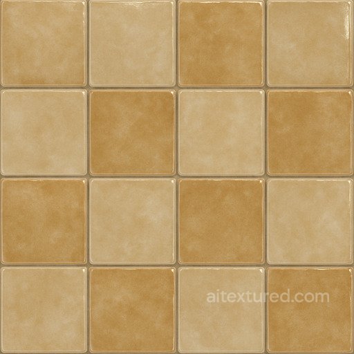 Shiny Glazed Ceramic Tile Seamless Texture seamless Ceramic-tile PBR texture