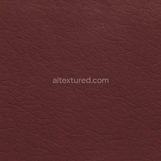 Seamless 3D Texture PBR 8K Cracked Burgundy Leather with Matte Finish