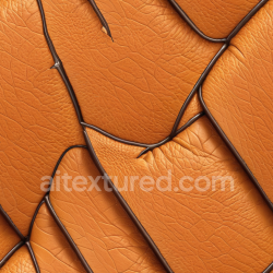 seamless Seamless 3D PBR Texture of Tan Cracked Leather with Deep Creases texture 8k free download PBR