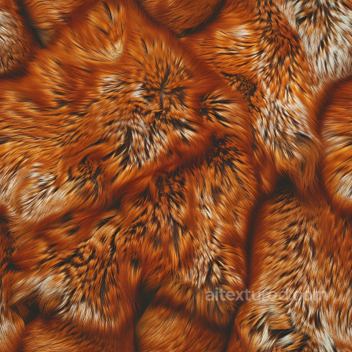 Tiger Fur Patterned Leather PBR Texture with Realistic Fur Detailing seamless Leather PBR texture