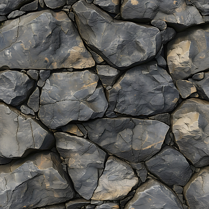 Dark Rocky Ground with Weathered Stone Detail seamless PBR texture preview