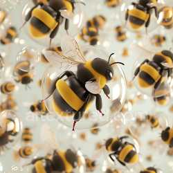 seamless Seamless 3D Inflated Clear Bubble PBR Texture Featuring Glossy Transparent Spheres texture 8k free download PBR