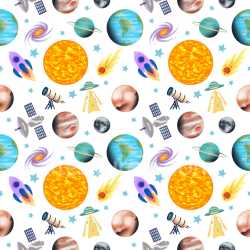 Pattern Bundle - Seamless 3D Pattern PBR Texture with Colorful Space Motifs and Playful Rhythm texture preview