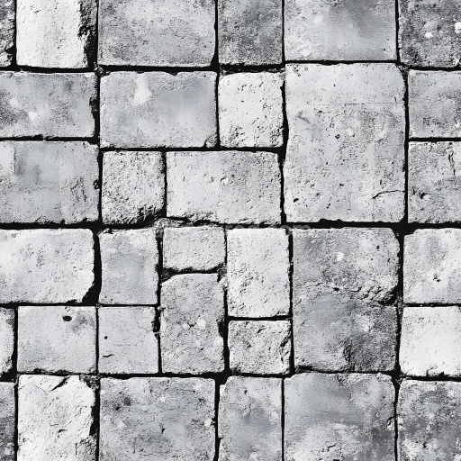 Seamless 3D PBR Cracked White Brick Wall Texture with Varied Surface Damage