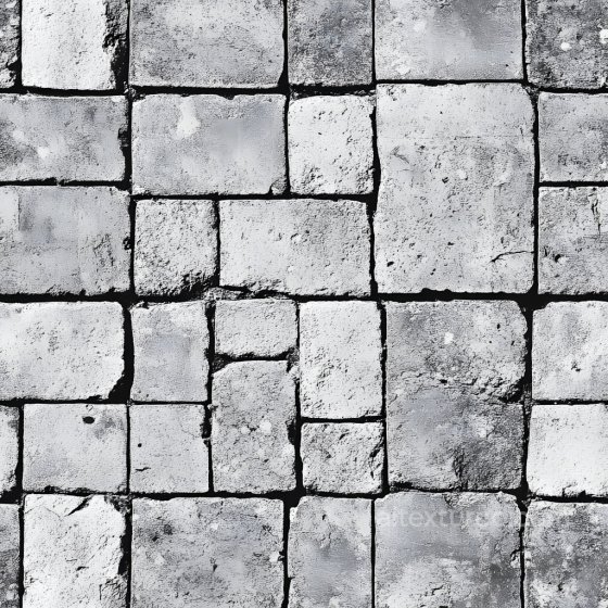 Cracked White Brick Wall Texture with Varied Surface Damage Brick texture preview