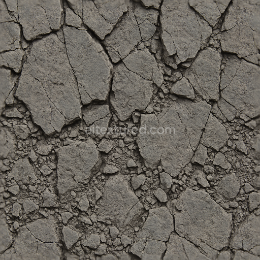 Preview — Seamless 3d texture pbr 8k cracked basalt stone surface for rugged terrain modeling