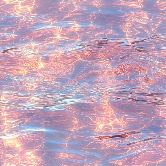 Stylized Water Texture with Pink and Blue Reflective Waves Water texture preview