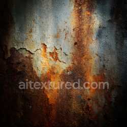 seamless Seamless 3D Rusted Metal PBR Texture Featuring Cracks, Holes, and Eroded Paint texture 8k free download PBR