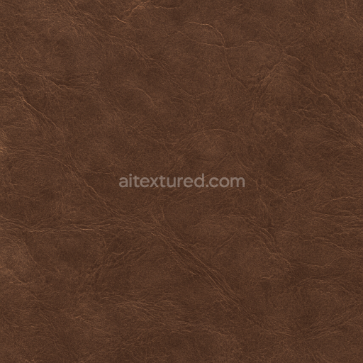 Seamless 3D Texture PBR 8K Worn Chocolate Leather with Patina