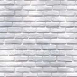 seamless Seamless 3D White Cracked Brick Wall PBR Texture with Subtle Surface Damage texture 8k free download PBR