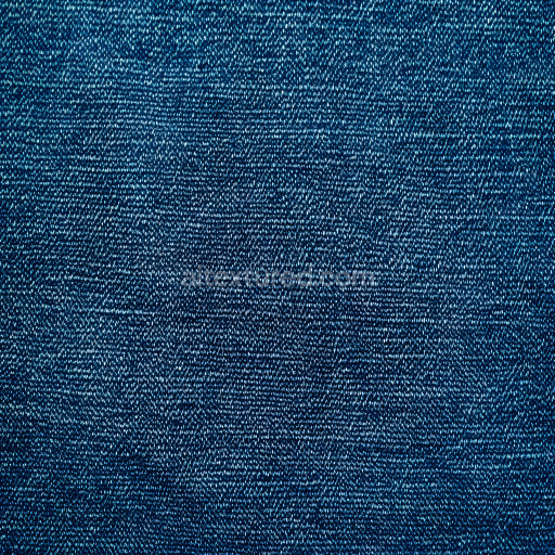 Seamless 3D Cracked Blue Denim Fabric PBR Texture with Detailed Weave