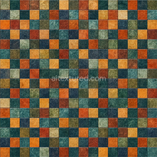 Polished Mosaic Tile Texture Seamless 1024X1024