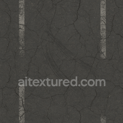 seamless Seamless 3d texture pbr 8k asphalt cracked dark asphalt with faded paint and rough wear texture 8k free download PBR