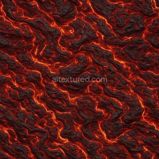 Detailed Molten Surface Texture