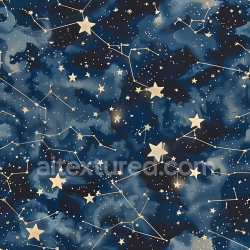 seamless Seamless 3D Stylized Cosmic Camouflage PBR Texture with Constellation Motifs texture 8k free download PBR