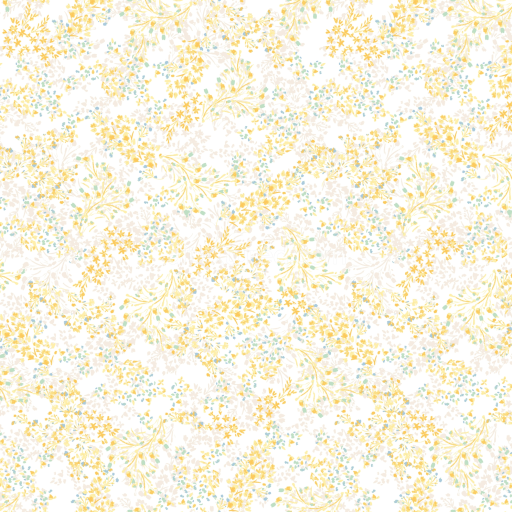 Seamless 3D PBR Delicate White and Gold Floral Fabric Texture