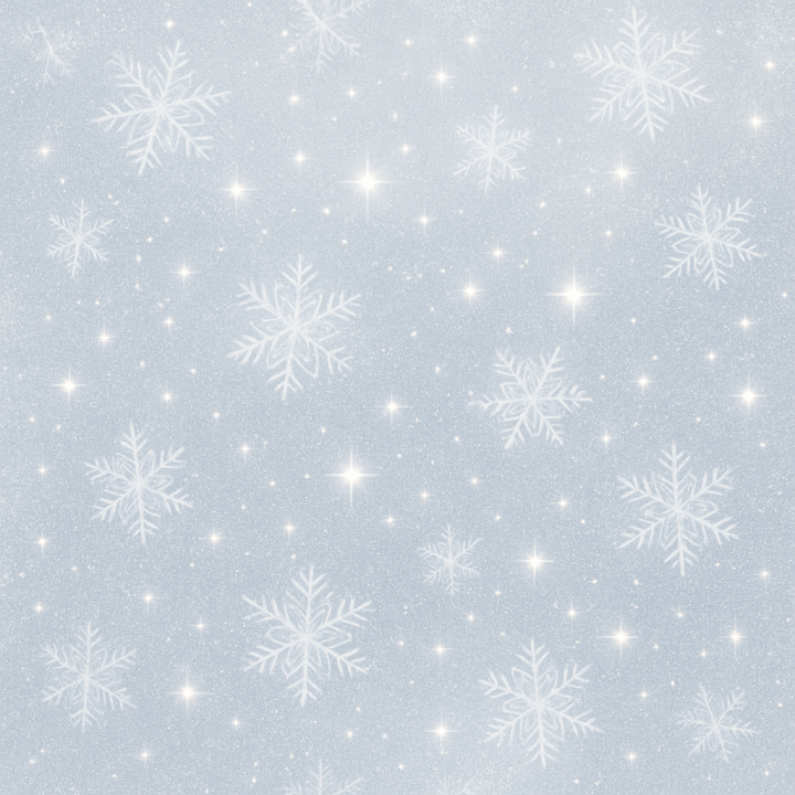 Frosted Snowflakes And Sparkling Snow For Winter New Year seamless PBR texture preview