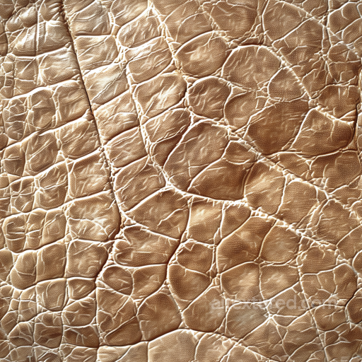 Of Cracked Light Brown Leather With Detailed Aged Grain seamless Leather PBR texture