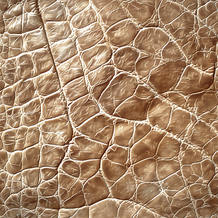 Of Cracked Light Brown Leather With Detailed Aged Grain seamless PBR texture preview