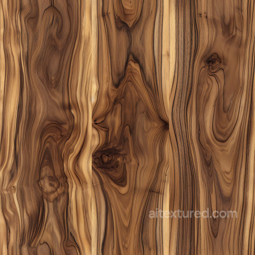 Exotic Wood Planks Seamless Texture with Distinctive Grain and Knots seamless Wood PBR texture