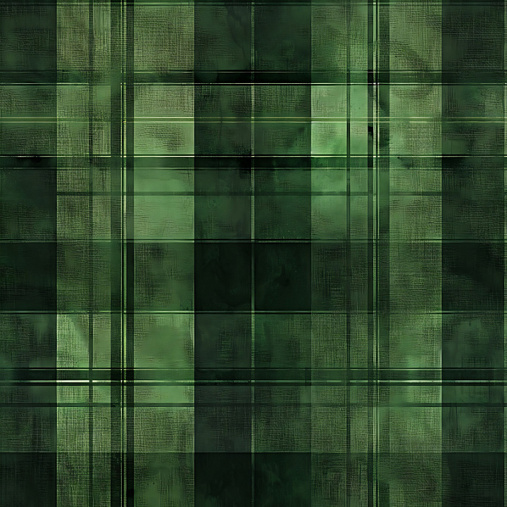 Plaid Green Metal with Subtle Grunge seamless PBR texture preview