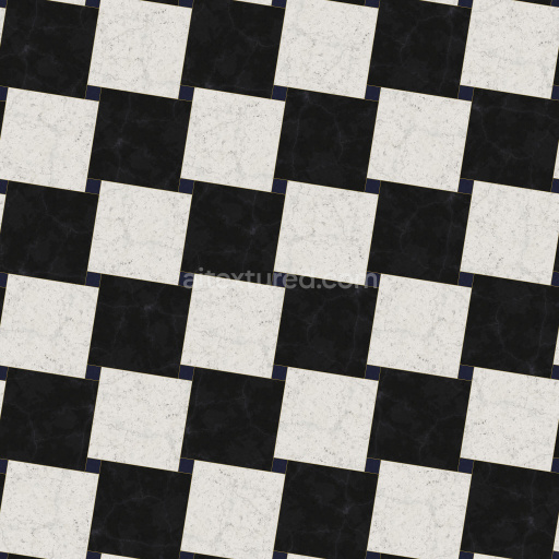 Tile Seamless Pbr Black White Checkered Pattern Decorative Surface Modern