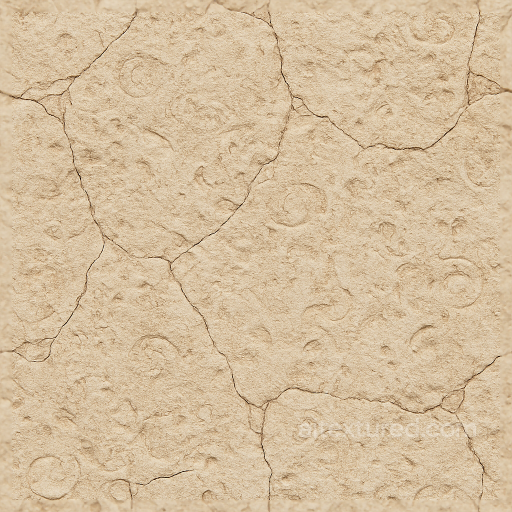 Fossil Stone Surface Capturing Ancient Embedded Details seamless Stone PBR texture