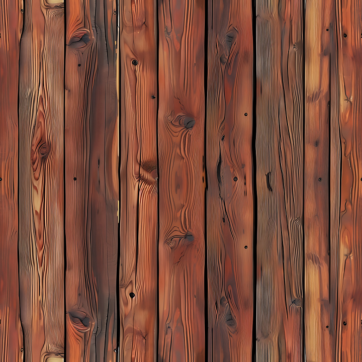 Rustic Pine Wood Floor with Knots and Warm Tones seamless PBR texture preview
