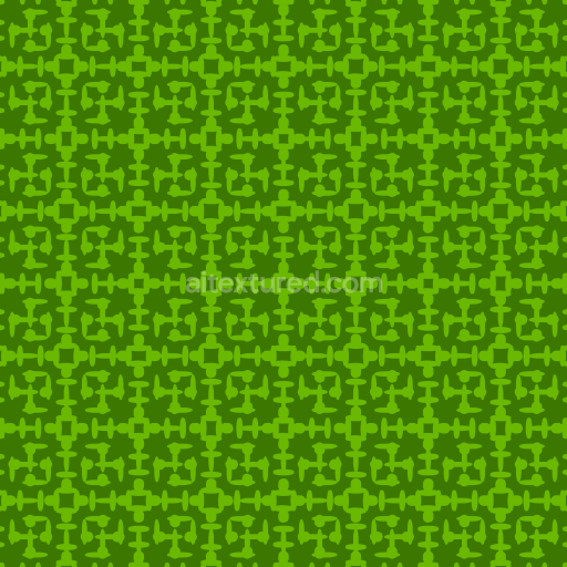 Seamless 3D PBR Texture with Vibrant Green Celtic Inspired Pattern