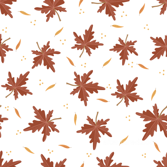 Stylized Autumn Leaves in Warm Browns and Oranges Seamless Texture Autumn Leaves texture preview