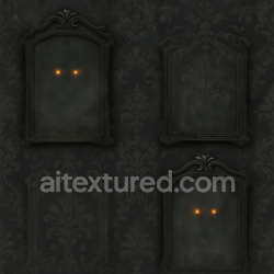 seamless Seamless 3d texture PBR 8k haunted mirror surface with foggy glass and fog haze for Halloween texture 8k free download PBR