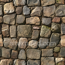seamless Seamless 3D Weathered Stone Wall PBR Texture with Natural Moss and Dirt texture 8k free download PBR