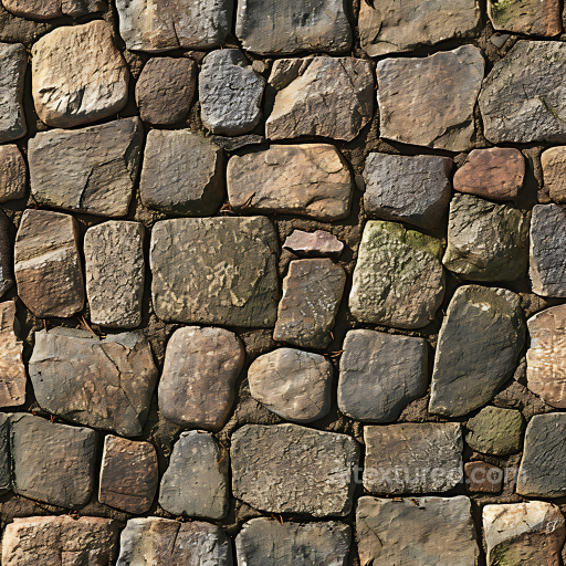 Weathered Stone Wall PBR Texture with Natural Moss and Dirt seamless Stone PBR texture