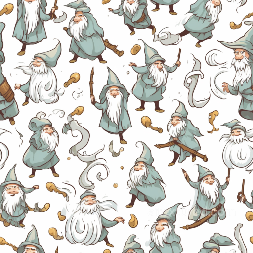 All Easter Digital paper Texture of Cartoon Wizard Characters in Soft Pastel Pattern seamless All Easter Digital paper PBR texture
