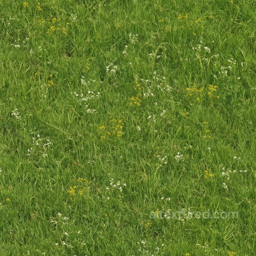 Natural Meadow Texture seamless Grass PBR texture
