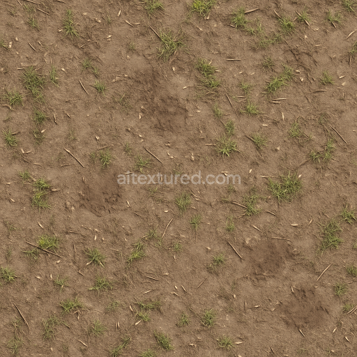 Preview — Seamless 3d texture pbr 8k dirt dusty surface with muddy spots and scattered seeds