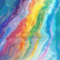 seamless Seamless 3D Alcohol Ink PBR Texture Featuring Vibrant Rainbow Fluid Waves and Organic Marbling texture 8k free download PBR