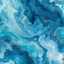 seamless Seamless 3D Blue Marble PBR Texture with Fluid Veins and Gold Highlights texture 8k free download PBR