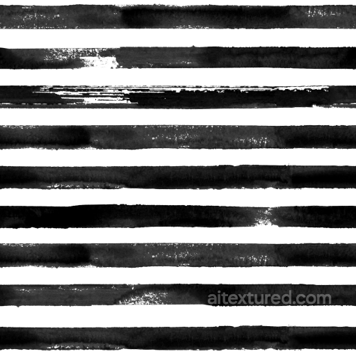 Black Watercolor Stripes on White Fabric Pattern Seamless Texture seamless Watercolor Stripes PBR texture