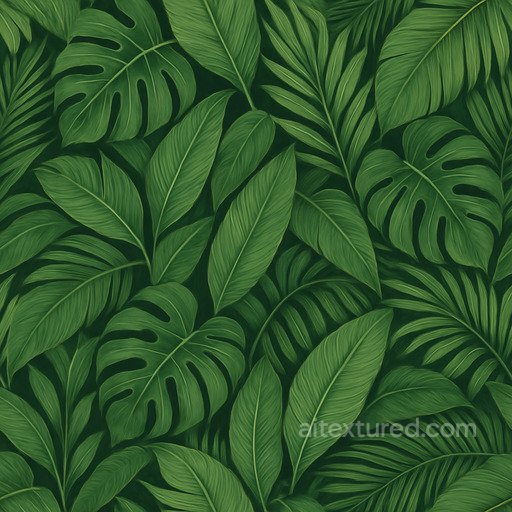 Seamless Tropical Leaves Seamless Texture seamless Foliage PBR texture
