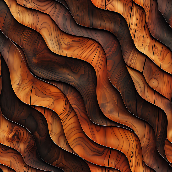 Cracked & Holes of Cracked and Layered Wood with Deep Holes seamless PBR texture preview