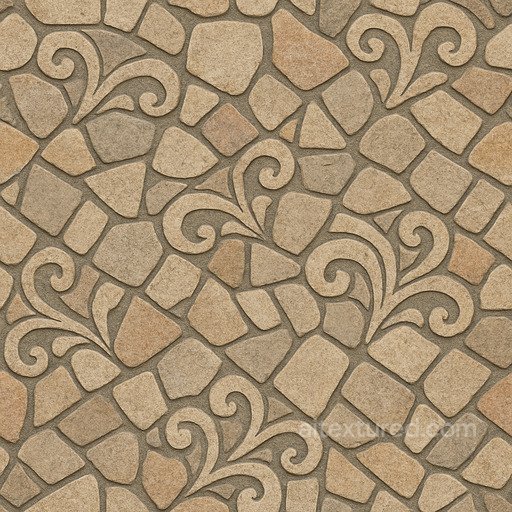Decorative Stone Floor Seamless Texture seamless Flooring PBR texture