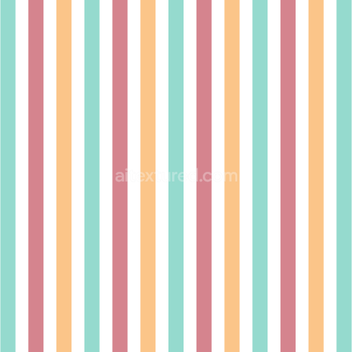 Seamless 3D PBR Texture of Soft Watercolor Stripes Fabric in Pastel Colors