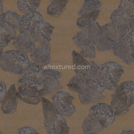 Rock Seamless Texture Pbr Natural Stone Earth Dark Rough Tileable