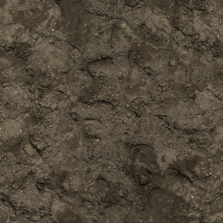 Mud Dirt Stones - Brown Mud Dirt Stones Dry seamless PBR texture preview