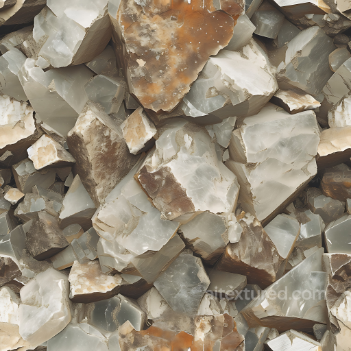 Translucent Quartz Rock Texture with Earthy Brown and gray Tones seamless Stone PBR texture