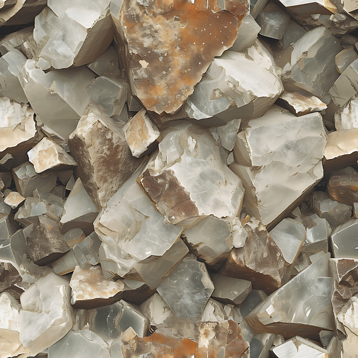Translucent Quartz Rock with Earthy Brown and gray Tones seamless PBR texture preview