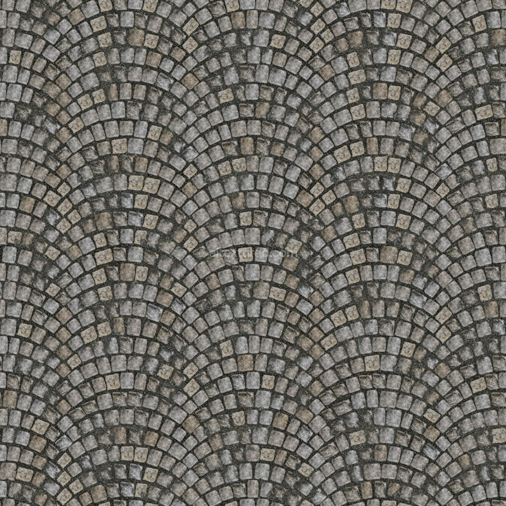 Seamless paving stones texture in grey tones